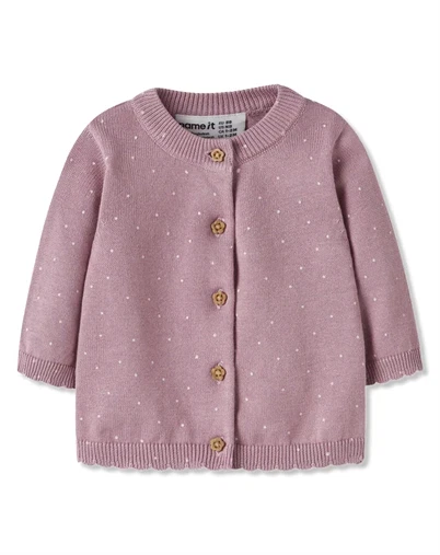 Name it - NBFLadot Strik Cardigan - Lilas